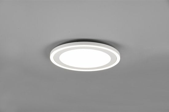 Reality - Lampe de plafond LED - Plafonnier - 24,5W - Blanc naturel 4000K - Rond - Blanc - Plastique