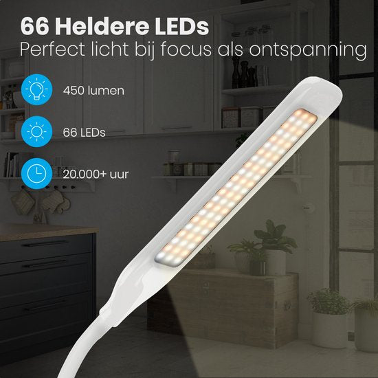 Auronic Lampadaire - Lampadaire LED - Lampadaire Salon Bureau - Lampe de chambre - Lampe de lecture dimmable - Blanc