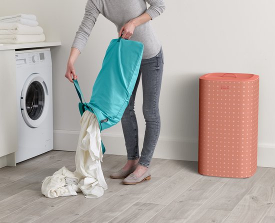 Joseph Joseph - Tota Pop Panier à linge 2x30 litres - Plastique - Orange