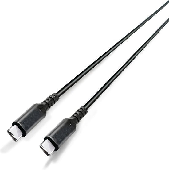Grundig Cable Câble USB C vers USB C - USB 3.2 Gen 2 - Câble de charge 3 mètres - Chargement et synchronisation - 10Gbps - Chargement rapide - Noir