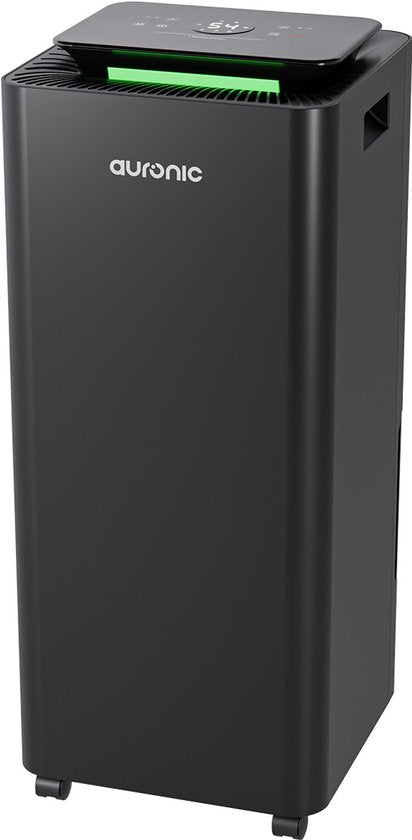 Déshumidificateur et purificateur d'air Auronic - Série Pro - 20L par jour - Fonction Lavage-Séchage - Chambre à coucher, salle de bain et salon - Déshumidificateur pour la maison - Noir