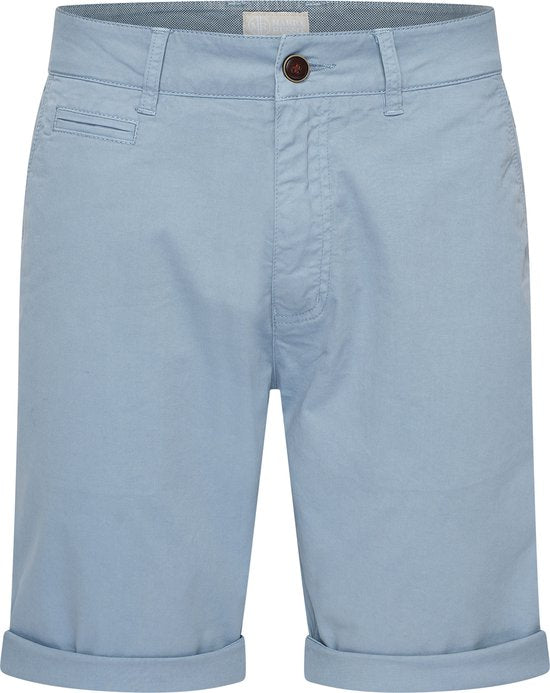 Mario Russo Chino Short - Shorts pour hommes - Coton - Bleu clair - 3XL