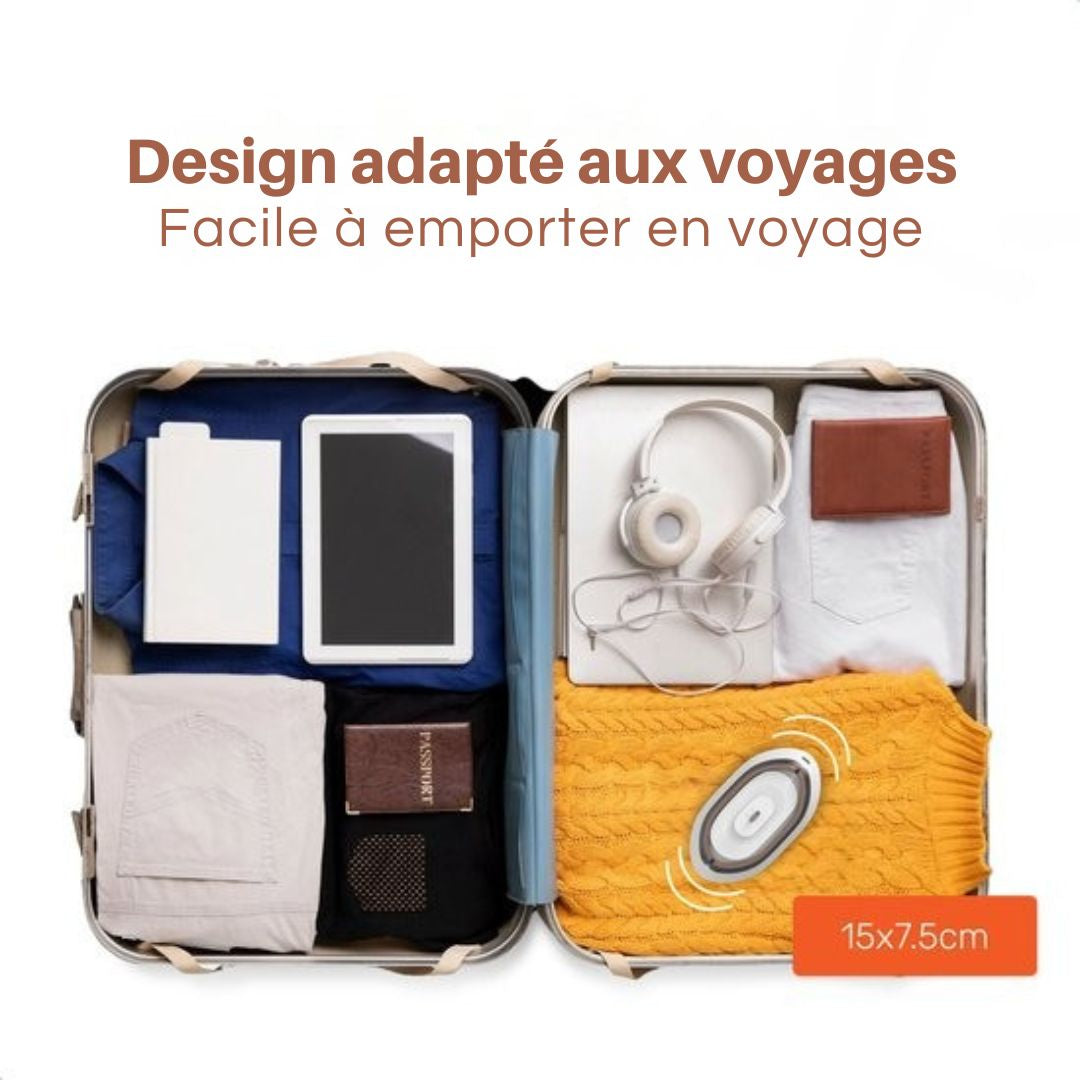 Fer à repasser de voyage - Merkloos - Mini - compact et portable - Fonction séchage et vapeur - blanc