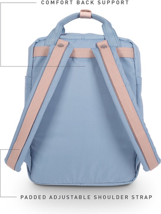 Sac à dos pour ordinateur portable / Sac à dos / Cartable - 14 pouces - Macaron 14 - Bleu clair