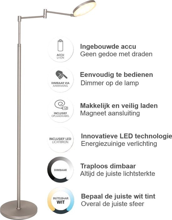 Steinhauer lampadaire Soleil - acier - aluminium - 3515ST