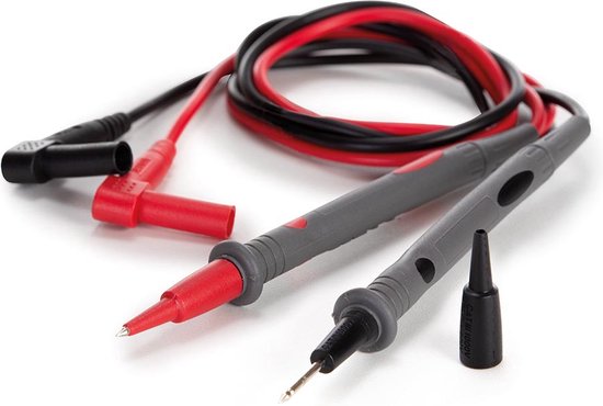 Velleman Multimètre numérique, mémorisation des données, détection de tension sans contact, avec fonction REL, convient pour mesurer le courant CA/CC, la tension CA/CC, la résistance, la fréquence, la température, la continuité, y compris les cordons de m