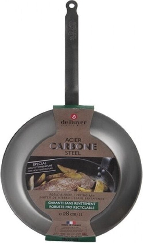 De Buyer Carbone Plus Poêle - Ø Top 28 cm - Tôle d'acier