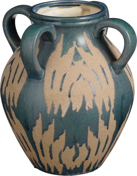 Mica Decorations Vase Caldo - L25 x L24 x H30 cm - Céramique - Bleu foncé