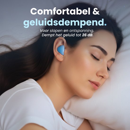 PurelyGoods® Bouchons d'oreille pour le sommeil - 20 bouchons d'oreille en silicone pour le sommeil - Anti-ronflement - Dormeurs latéraux