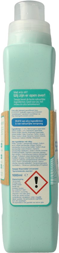 Seepje Détergent liquide universel Jasmin pétillant 23 lavages - 1 litre