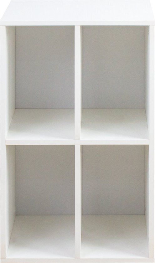 Meuble à disques vinyle - rangement disques lp - meuble tourne-disques - blanc