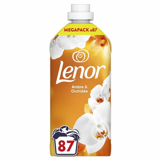 Lenor Assouplissant Ambre & Orchidée 87 Lavages - 1872 ml