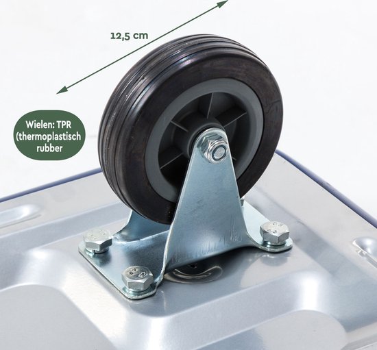 BRASQ Chariot de transport - Capacité 300 KG - Chariot à plate-forme - Rouleau à meubles - Dolly - Chariot de transport - Chariot d'entrepôt - Chariot à plate-forme