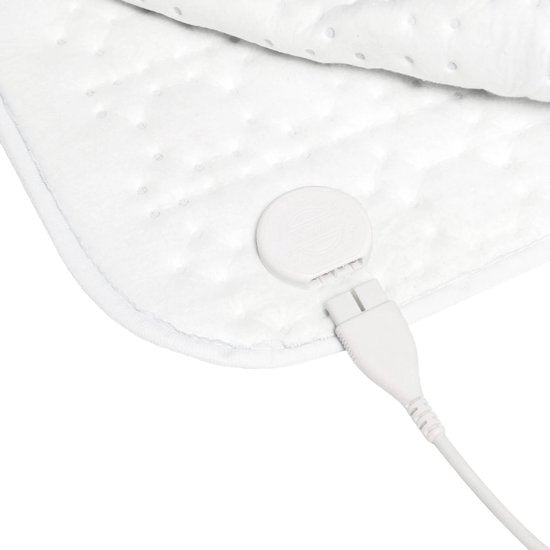 Sous-couverture électrique Inventum HN139G 150x80 cm - Simple - 4 niveaux de chaleur - Couverture chauffante - Lavable - Arrêt automatique - Protection contre la surchauffe - Polaire - Blanc
