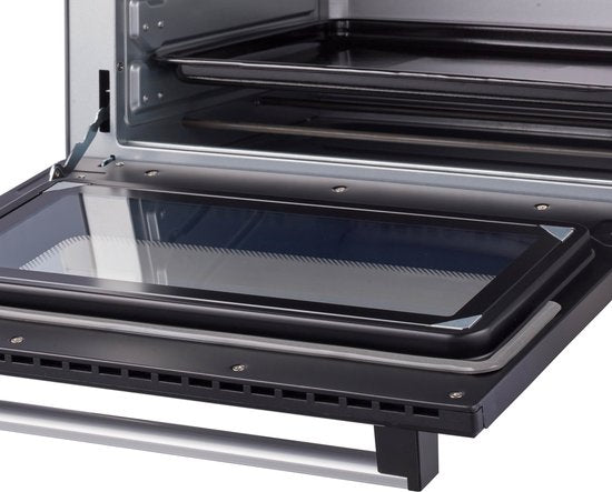Tomado TEO4500S - Four posable - 45 Litres - 2000 Watt - Air chaud - 3 niveaux d'encastrement - Argent