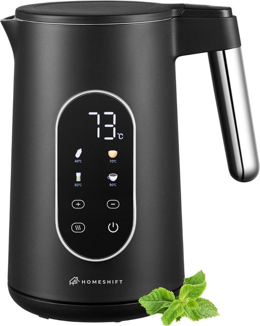 Bouilloire HomeShift® avec contrôle de la température - Fonction maintien au chaud - Double paroi - Électrique - 1,7 litre - 2200W - Noir