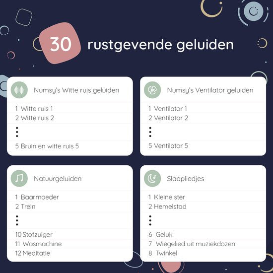 Numsy Bruno White Noise Machine Baby - Appareil à bruit blanc - 2025