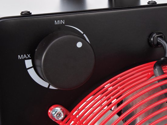 Perel Chauffage électrique à ventilateur 3300W avec thermostat et mode de refroidissement, protection contre la surchauffe IP24, chauffage portable compact pour l'atelier, le garage, la remise ou l'espace industriel