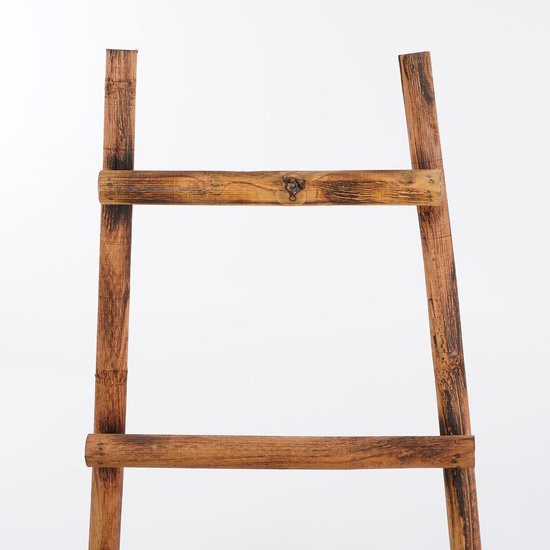House of Seasons Ladder Rack - L29 x L49 x H119 cm - Bois de peuplier - Marron
