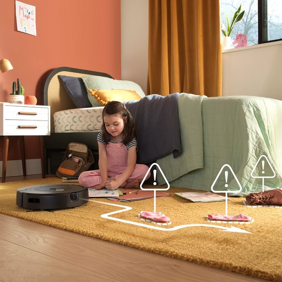 iRobot Roomba Combo 10 Max + AutoWash Dock - Robot aspirateur et robot laveur - Autonettoyant - Détection et évitement des objets - X0858