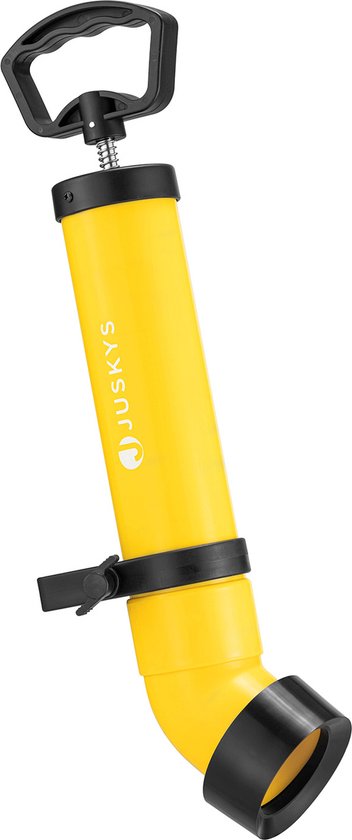 Pompe Débouche-Tuyaux Haute Pression 1,2 L avec 3 Accessoires et Gants – Pour WC, Évier, Baignoire – Poignée Flexible, Nettoyage Rapide et Hygiénique