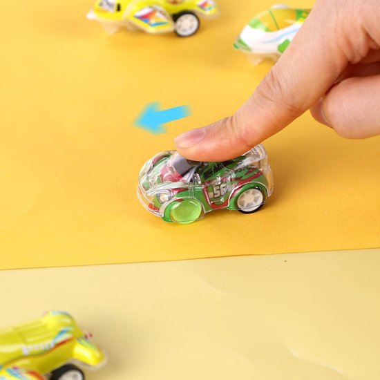 Partizzle 50x Voitures - Voitures à tirer - Voitures auto-conductrices - Cadeaux de distribution de voitures - Grabbelton Cadeaux pour enfants et jeunes enfants - Garçons - 5cm
