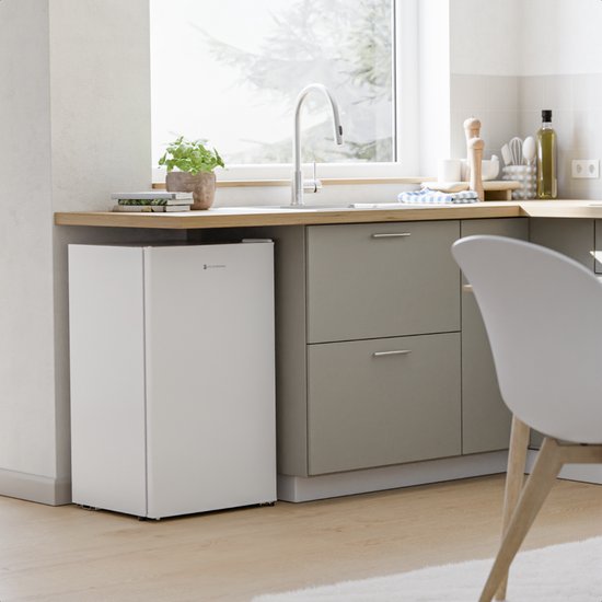 KitchenBrothers Réfrigérateur - 92L - Modèle de table - Glacière - Frigo - Pose libre - Blanc