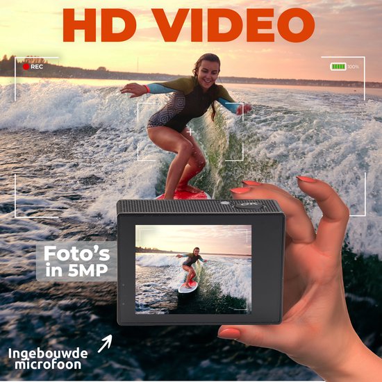 Denver Caméra d'action étanche - 5MP - HD - ACT324