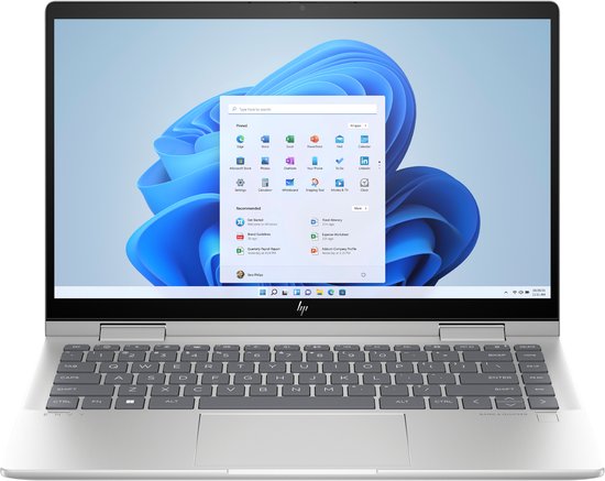 HP Envy x360 14-ES1013 - Intel Core Ultra 5 120U - 8Go - 512Go SSD - 14" Full-HD (1920x1080) 2-en-1 Ecran tactile - Clavier rétro-éclairé - Scanner d'empreintes digitales - Win 11 Home - QWERTY
