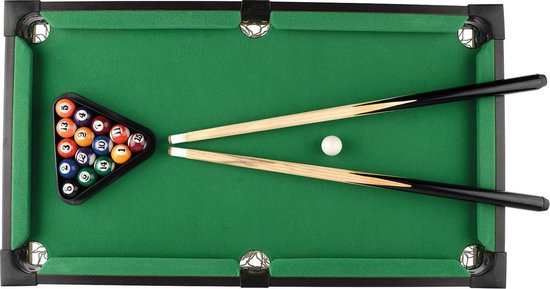 Toyrific Table de billard 27 pouces marron 20 pièces