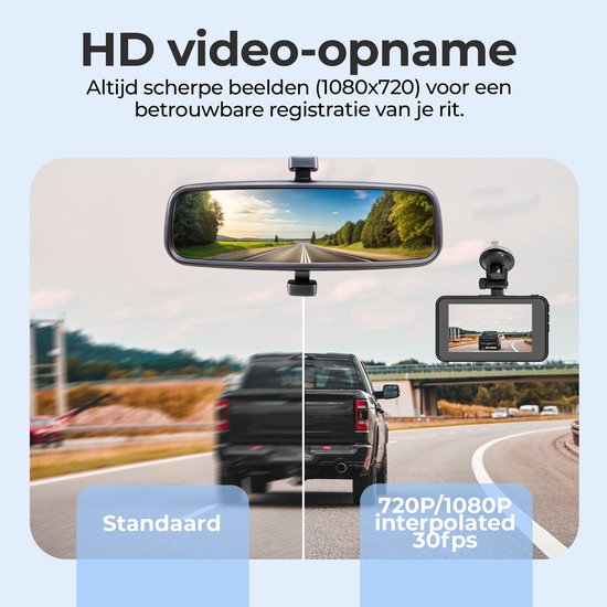Denver Dashcam - Dashcam pour voiture - Full HD - Grand Angle 120° - Enregistrement en boucle - Capteur G - CCT1650
