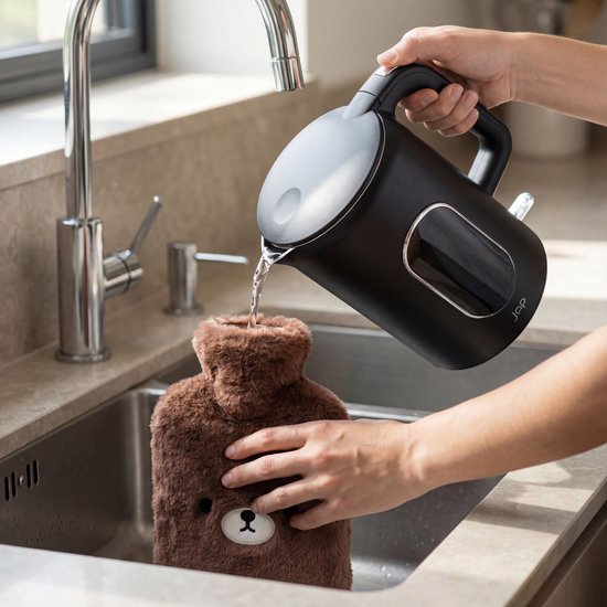 JAP Appliances Aquanova - Bouilloire (1,7 litre) avec contrôle de la température - Fonction maintien au chaud - 40°C pour les aliments pour bébés - Noir