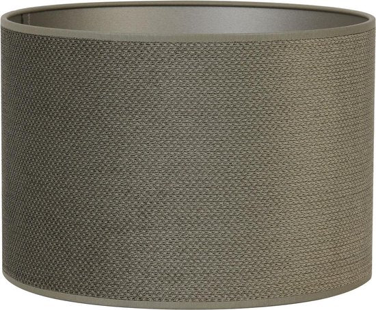 Light & Living Abat-jour cylindrique Vandy - Olive - Ø30x21cm - pour lampes de table, lampes suspendues