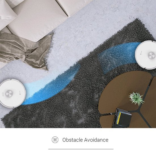 EZVIZ Robot aspirateur et serpillière - RE5 Plus - Contrôle par application - autonettoyant - aspirateur et serpillière