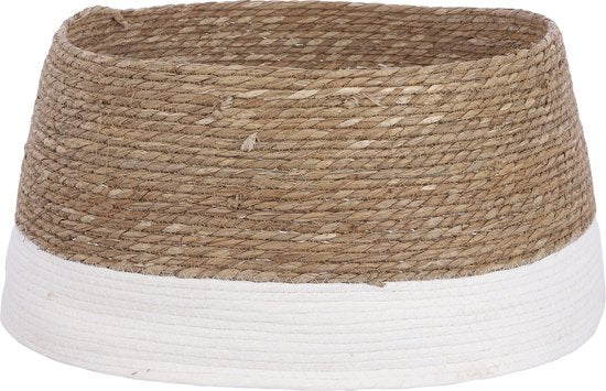 Décoration de Noël - House of Seasons - Jupe de Sapin - H26 x Ø58 cm - Seagrass - Off White (blanc cassé)