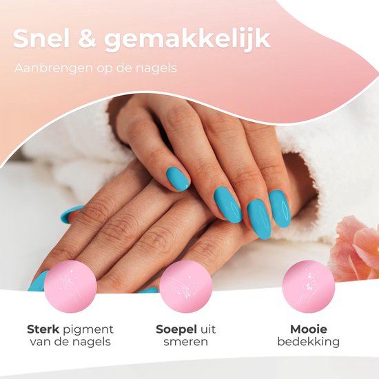 Moods Gellac 6-Piece Set - Gel Nail Polish Starter Pack - Gel Nail Polish - 8ML - Mountain Mist - Gellac - Nails - Chic Colours