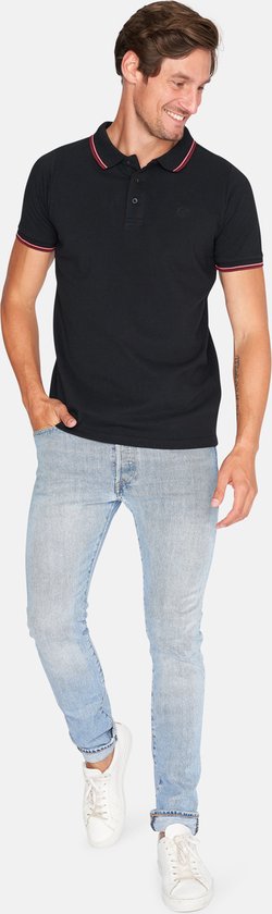 Polo Mario Russo Edward - Taille 3XL - Polo Homme - Chemises polo homme - Coton - Noir