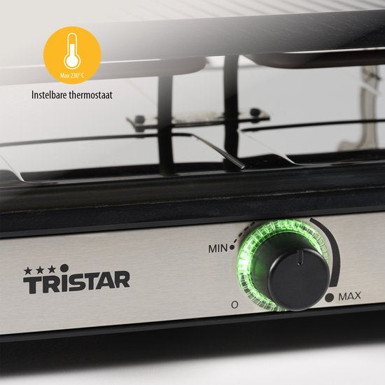 Tristar Gourmet Set - RA-2746 - 1400W - Gril 8 personnes - Inclut 8 poêles - Sans PFAS
