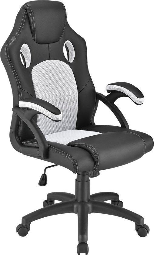 Chaise de bureau/chaise de jeu Racing Montreal - Blanc