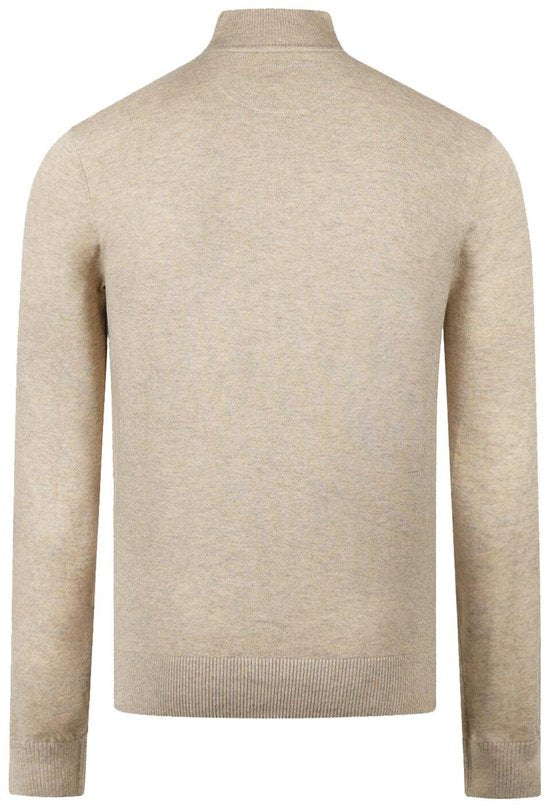 McGregor Half Zip Sweater Merino Wool Structure Sand - Taille S - Hommes - Pulls