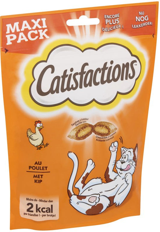 Catisfaction friandises pour chat - poulet - adulte - 1 pièce x 180g