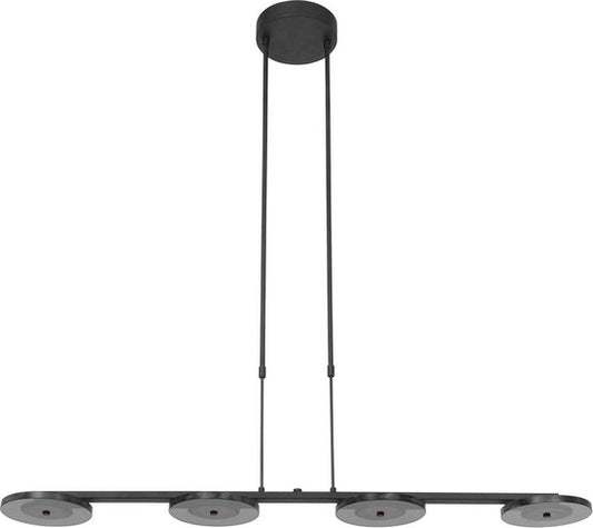 Steinhauer - lampe suspendue - Turound - noir - verre métal - lampe design - LED - 3512ZW