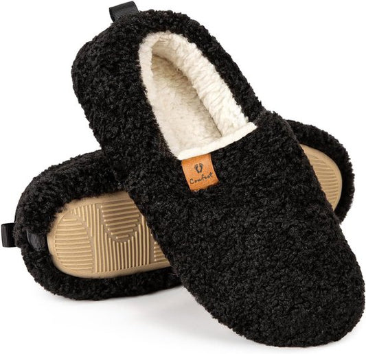 Chaussons Dames - Chaussons - Taille 42/43 - Noir - Antidérapant - Comfeet