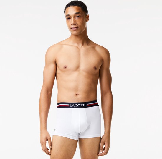 Lot de 3 shorts Lacoste Homme - Bleu marine/blanc/rouge - Taille L