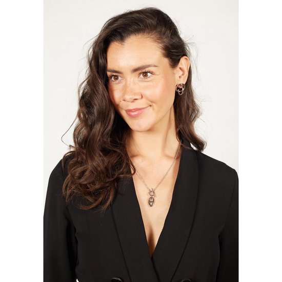 Laura Ferini Ladies Necklace Legato Silver - Chaîne en argent avec pendentif - Plaqué or blanc 18K - Collier - Collier - Bijoux - Accessoires - Collier pour dames avec pendentif