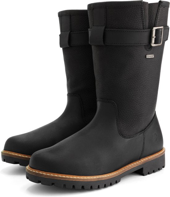 Travelin' Finnmark - Bottes imperméables pour hommes - Doublées de laine - Noir