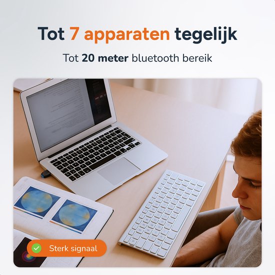 Skoov Bluetooth Adapter for USB - Laptop & PC - Pour souris, casque, clavier, haut-parleur etc - Dongle - Stick - Plug - Transmitter - Receiver - Accessories