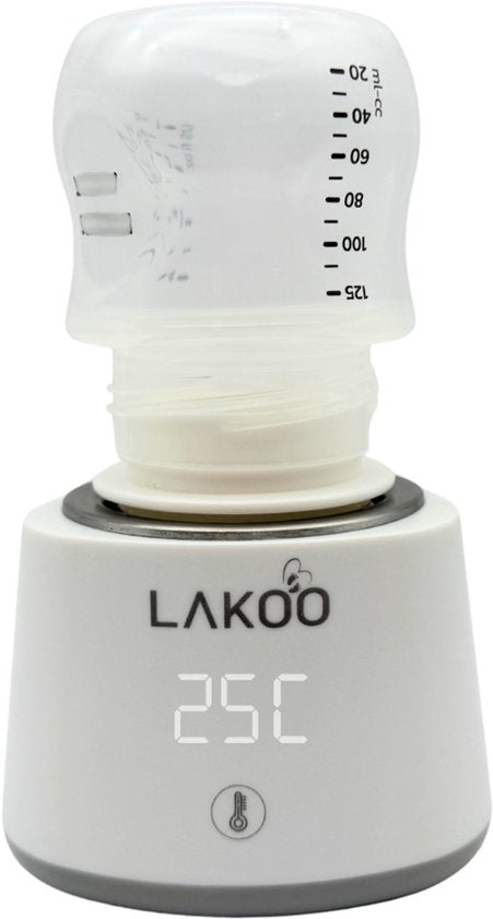 LAKOO Chauffe-biberon numérique - Alimentation bébé - Sans fil - Modèle 2024 - jusqu'à 6x le réchauffement sans électricité