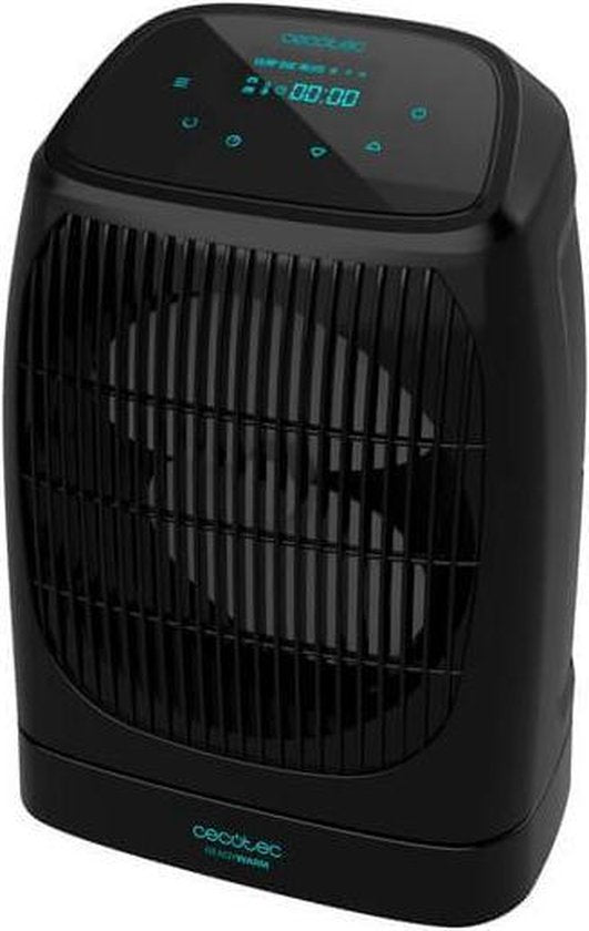 Radiateur soufflant intelligent - Cecotec - 2000W - Avec thermostat réglable et 3 niveaux - Protection contre le gel et la surchauffe - Plastique - Noir
