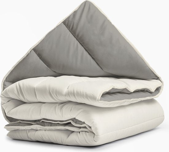 Zelesta® Royalbed Tender Grey & Cream 200x200cm - Couette sans housse - 30 jours de sommeil à l'essai - Couette sans housse lavable - Couette imprimée - Couette d'été et d'hiver toute l'année